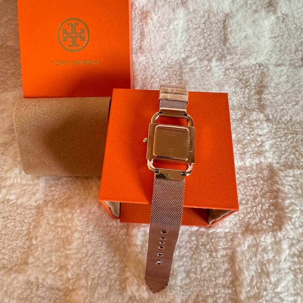 NWT! TBW7251 TORY BURCH Phipps Rose Gold-Tone Bracelet Watch Women - Picture 6 of 7